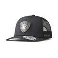 Ariat Engraved Metal Shield Mesh Snap Curved