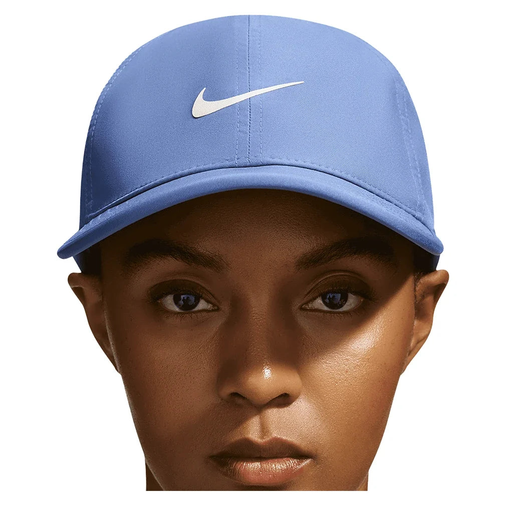 Unisex Dri-FIT Club Unstructured Featherlight Tennis Cap Indigo Storm and White