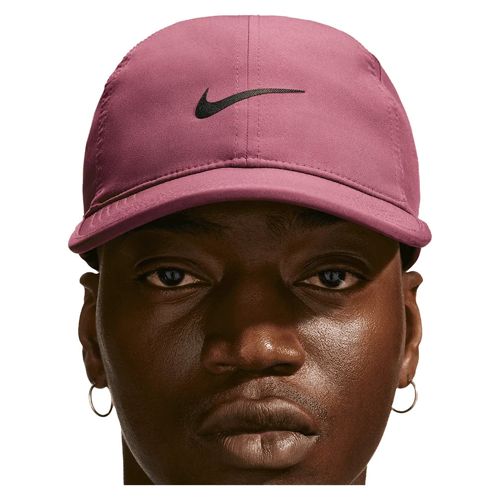 Unisex Dri-FIT Club Unstructured Featherlight Tennis Cap Pink Smoke and Black