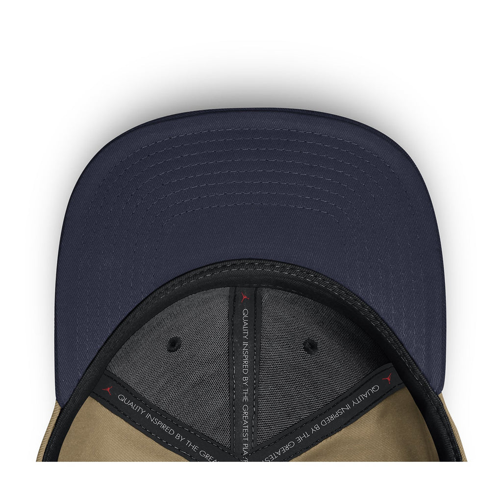 Michigan Wolverines Jordan Flat Brim Adjustable Tan Hat