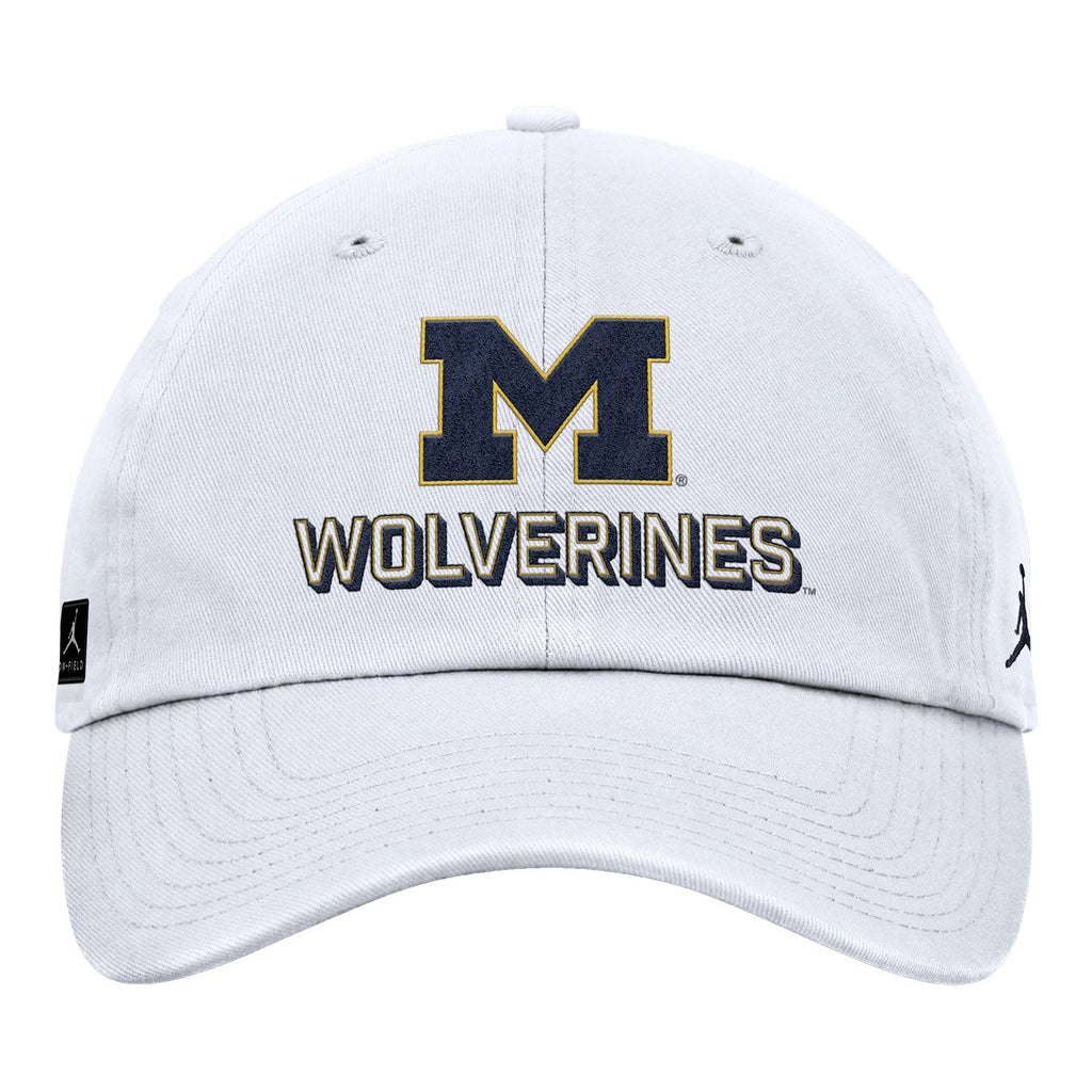 Michigan Wolverines Nike Jordan White Unstructured Adjustable Club Hat