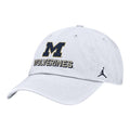 Michigan Wolverines Nike Jordan White Unstructured Adjustable Club Hat