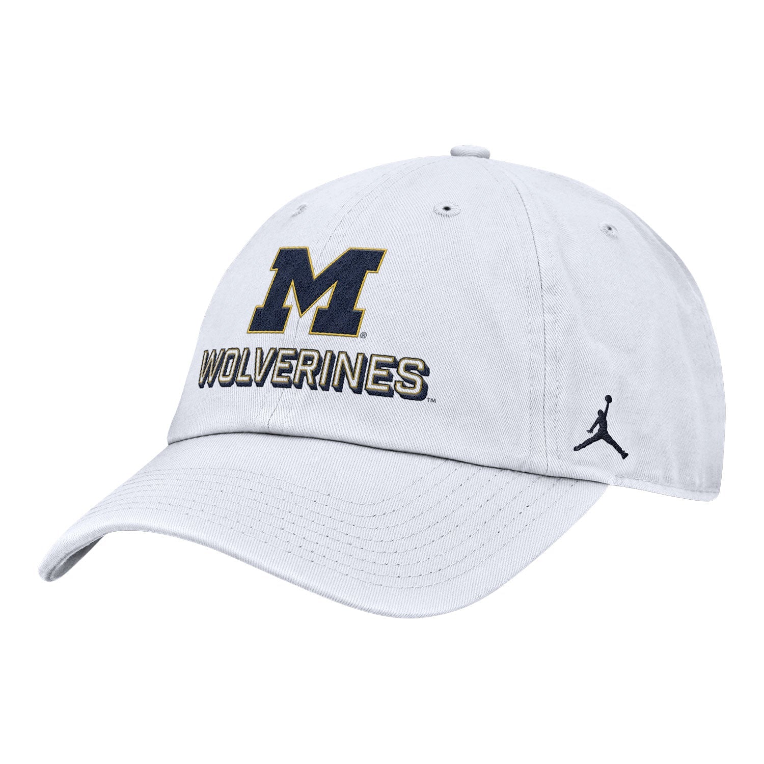 Michigan Wolverines Nike Jordan White Unstructured Adjustable Club Hat