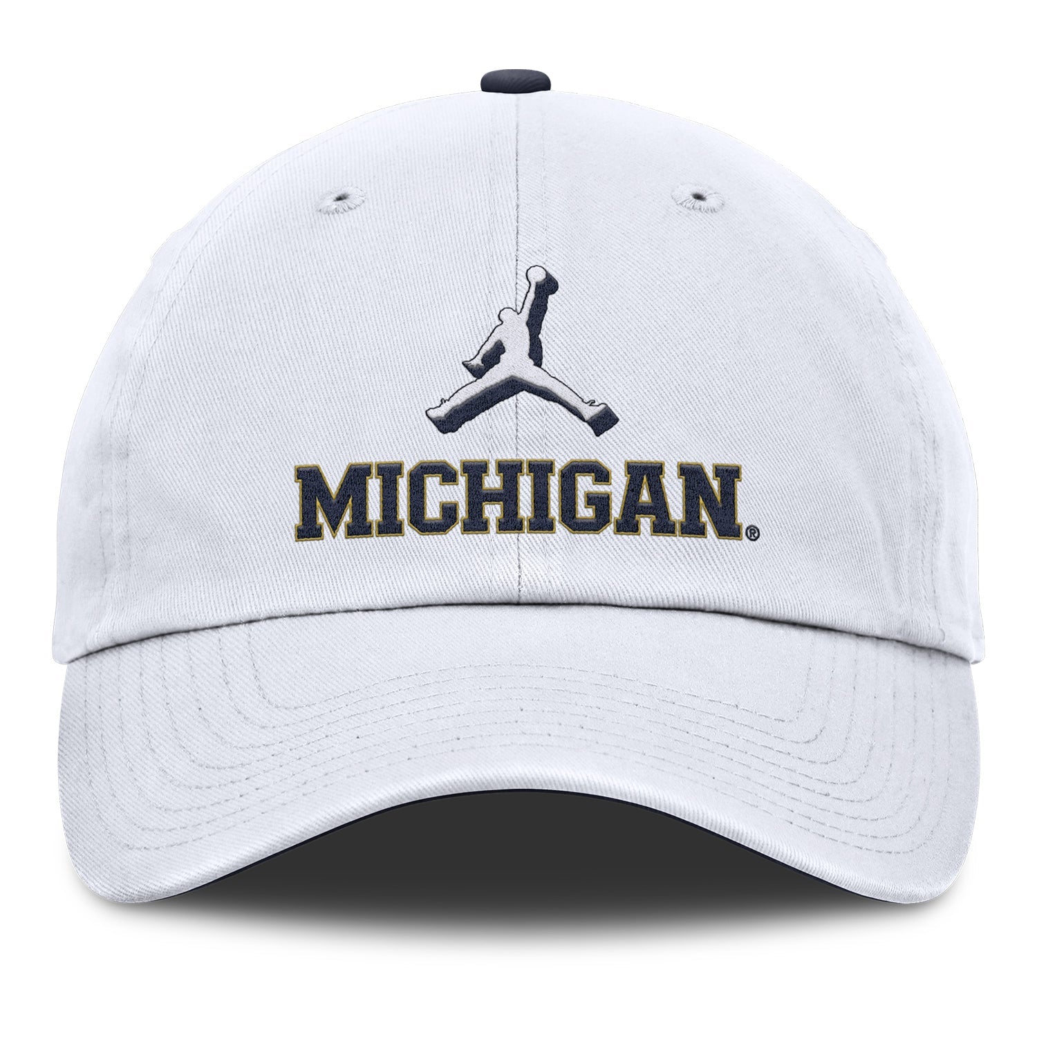 Michigan Wolverines Nike Jordan White Adjustable Primetime Club Hat