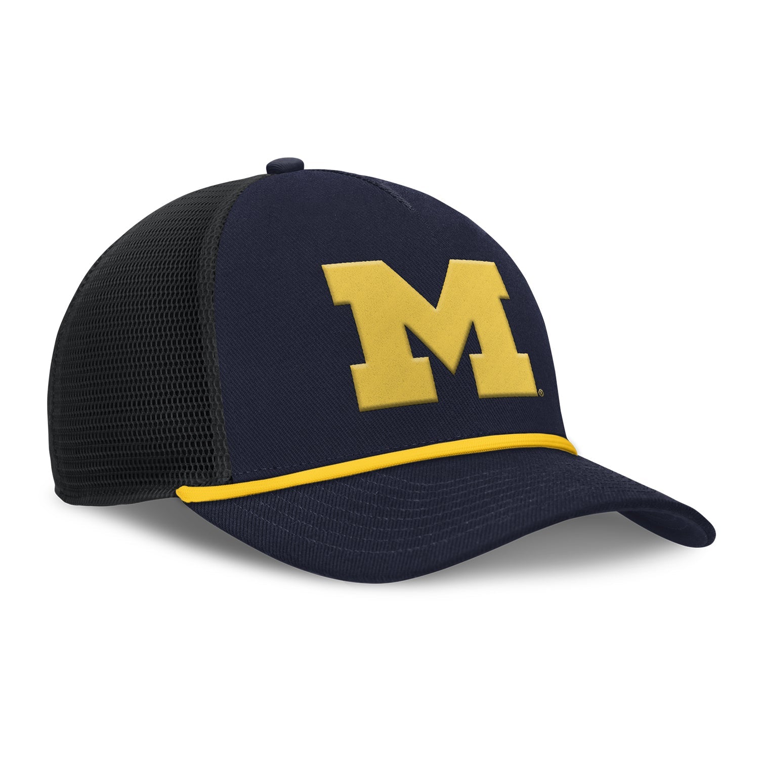 Michigan Wolverines Nike Jordan Navy Rise Trucker Primetime Hat
