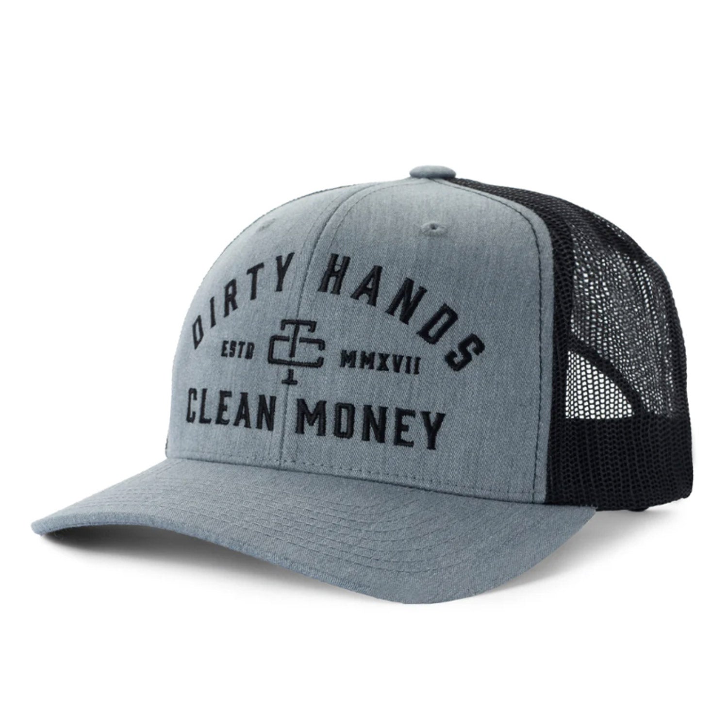 Troll Co. Catena "Dirty Hands Clean Money" Curved Brim Snapback Cap