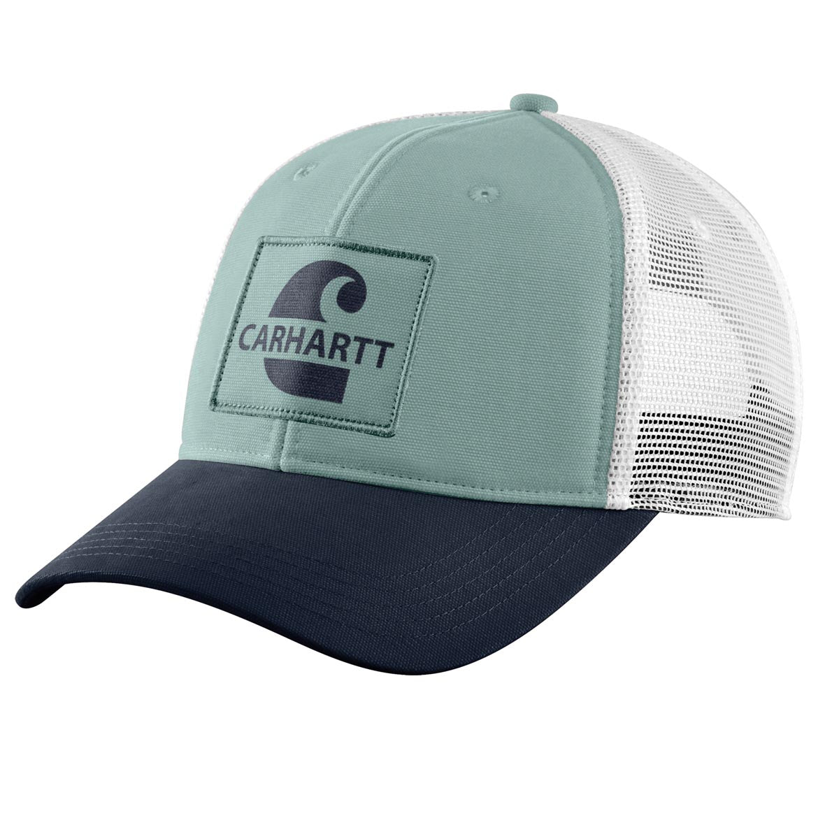 Carhartt 105692 Men's Canvas Mesh Back Logo Graphic Cap