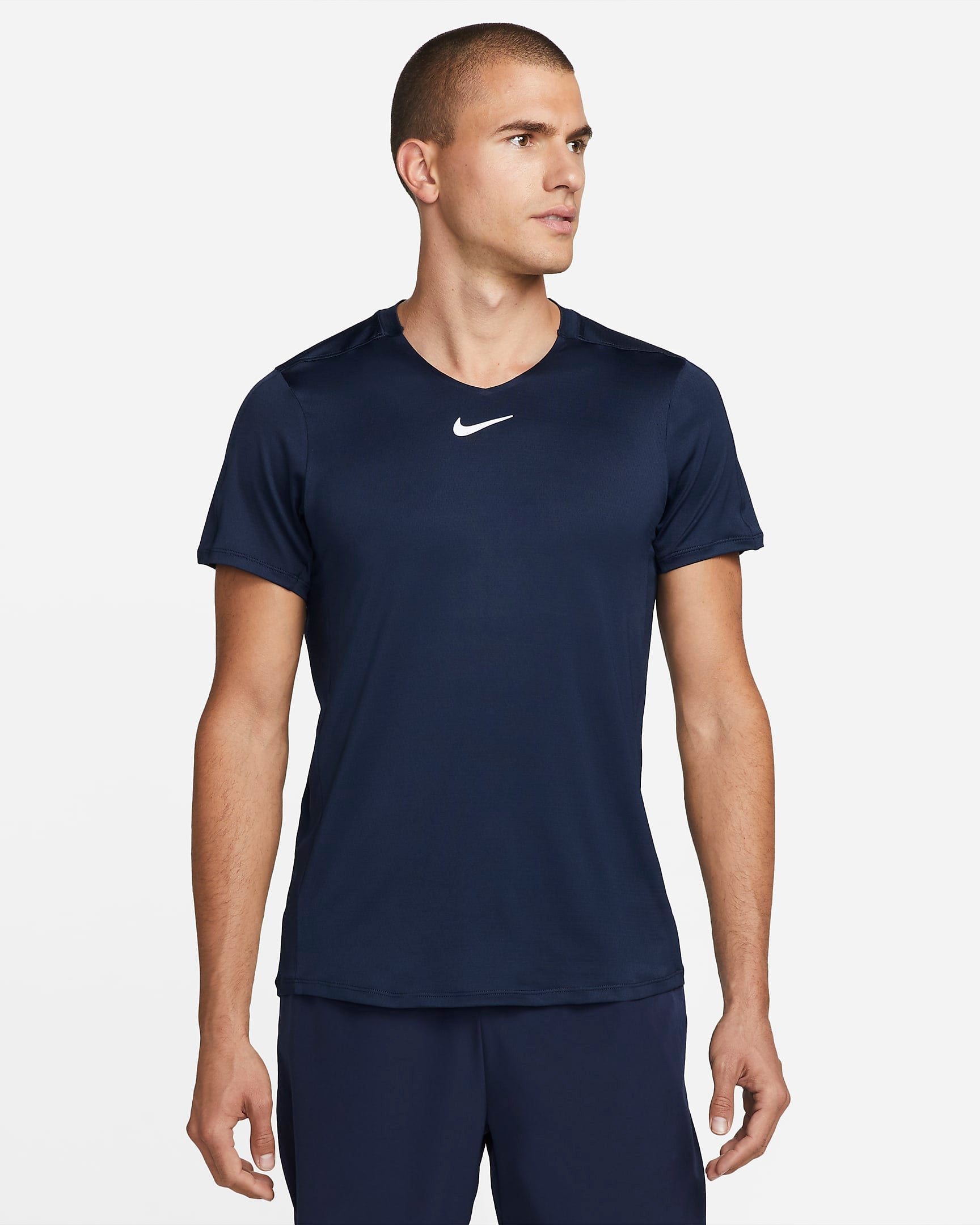 Nike Men's Court Dri-FIT Advantage Top (Obsidian/White)