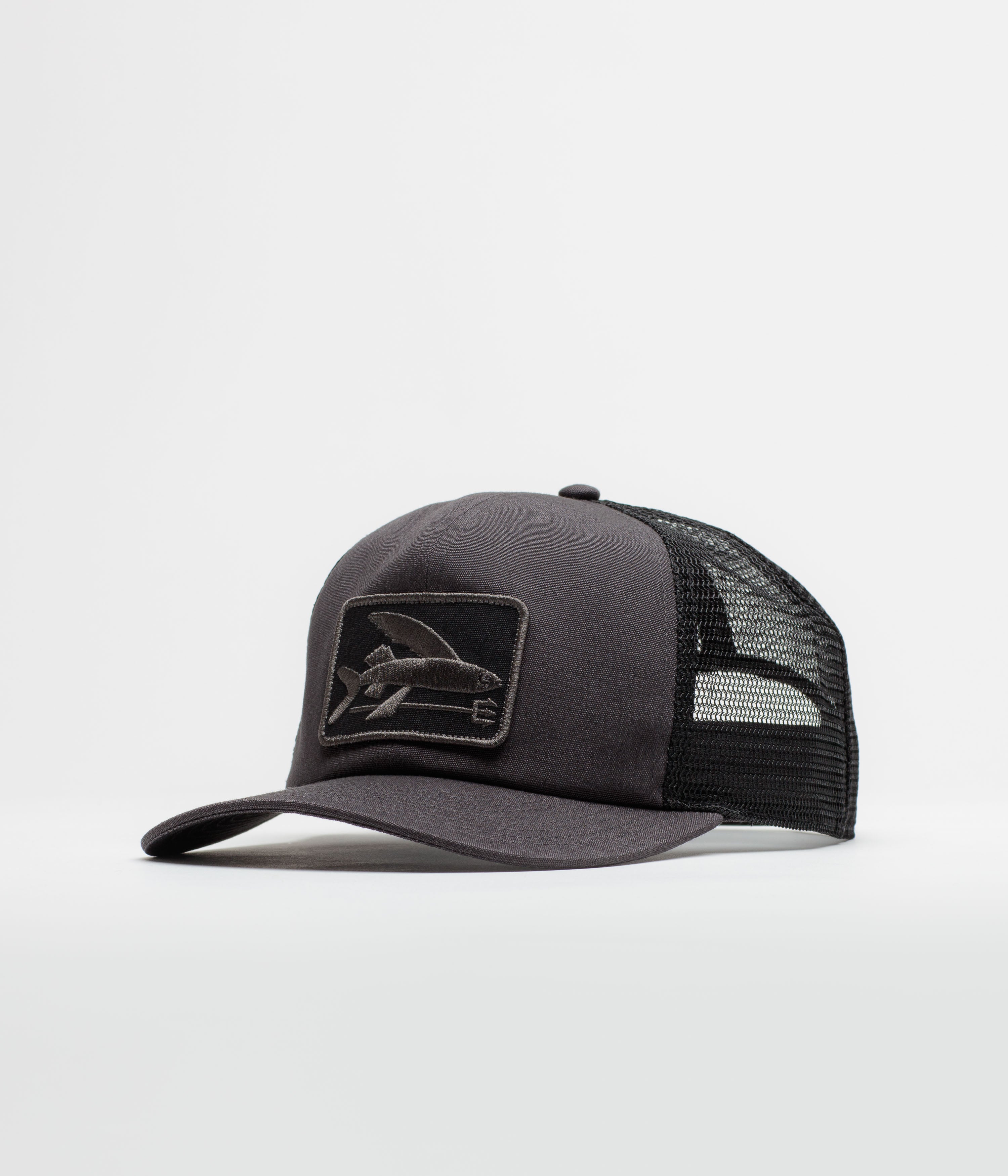 Patagonia Flying Fish Relaxed Trucker Cap - Ink Black