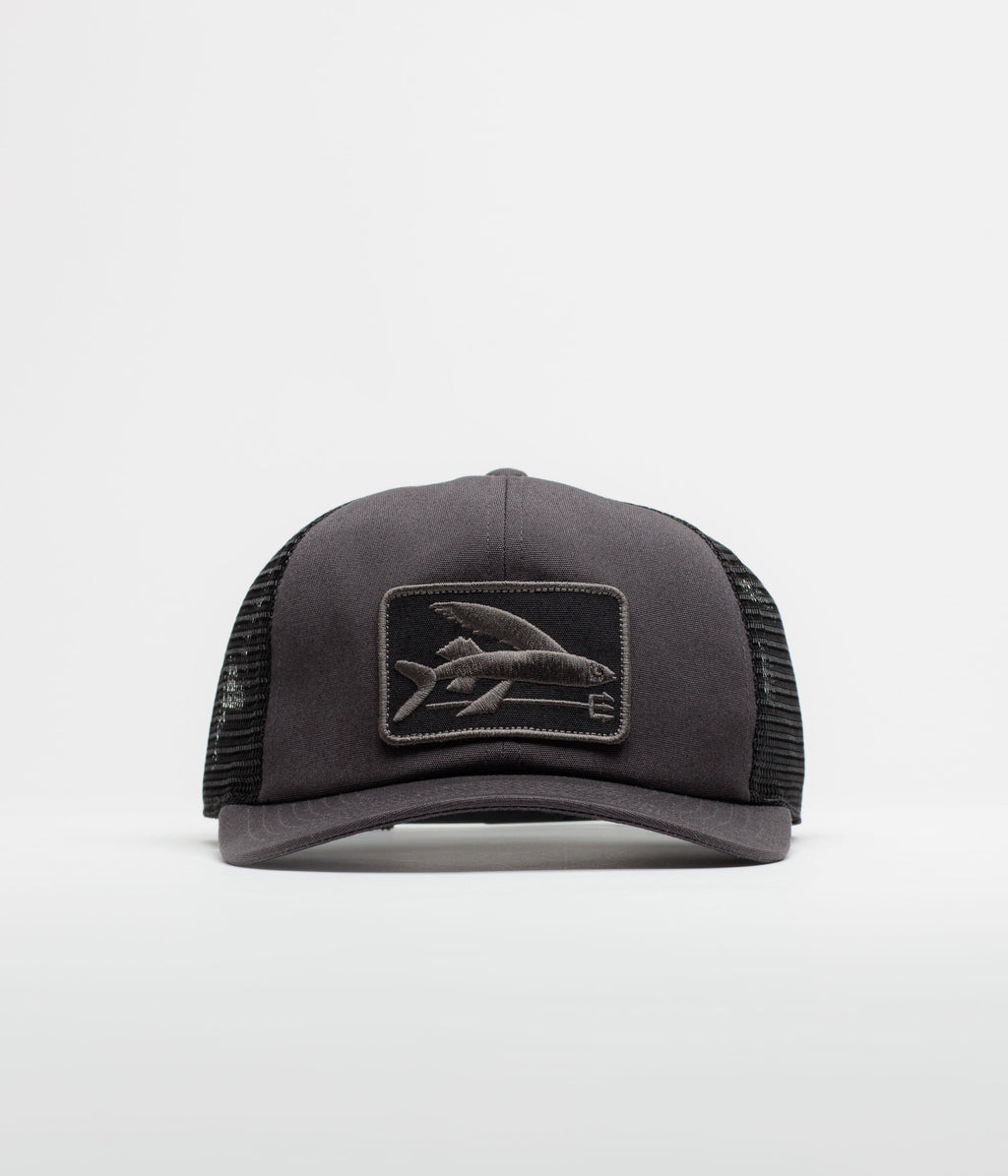Patagonia Flying Fish Relaxed Trucker Cap - Ink Black