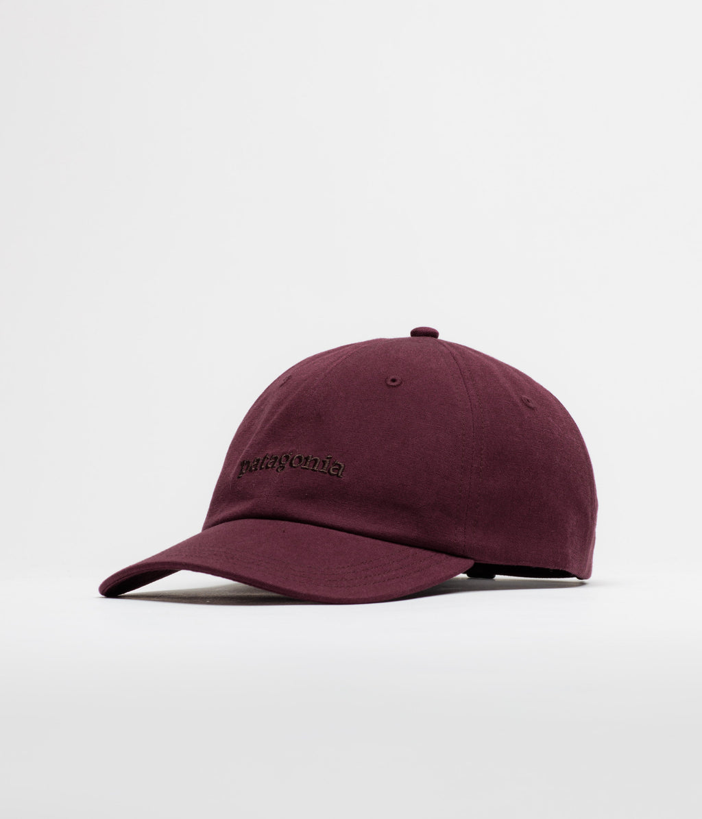 Patagonia Graphic Trad Cap - Text Logo: Berry Fig