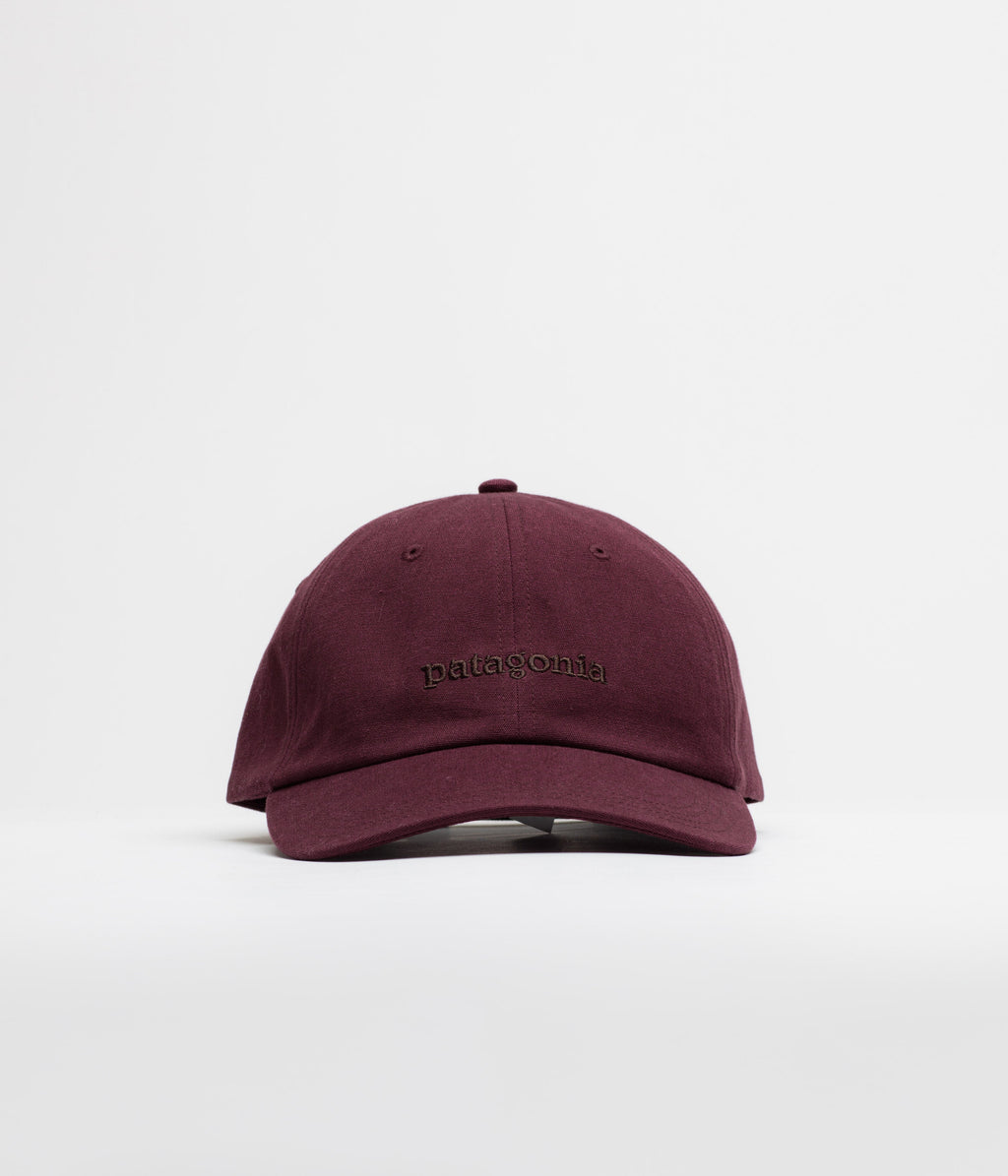 Patagonia Graphic Trad Cap - Text Logo: Berry Fig