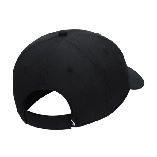 Nike Unisex Dri-FIT Club Structured Swoosh Cap in Black/White